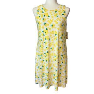 Pappagallo Lemon Print Sleeveless Dress. Size Small. New with Tags!!